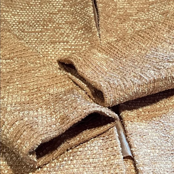 Josephine Chaus Gold Textured Wool Jacket - Picture 16 of 16
